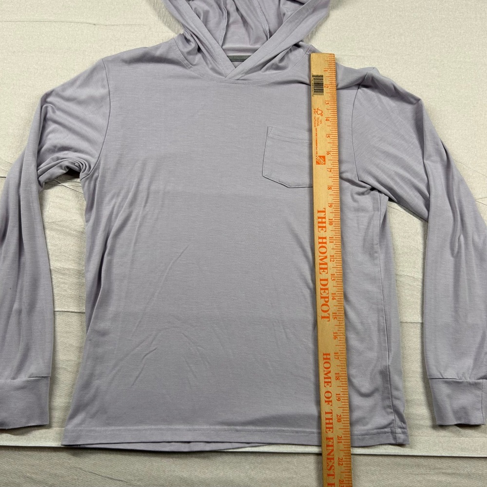 Free Fly Hoodie Women M Bamboo Lightweight Purple Lavender Long Sleeve Sun Shirt - Picture 8 of 9